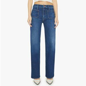 MOTHER The Lil Rambler Patch Pocket High Waist Straight Leg Jeans Size 29